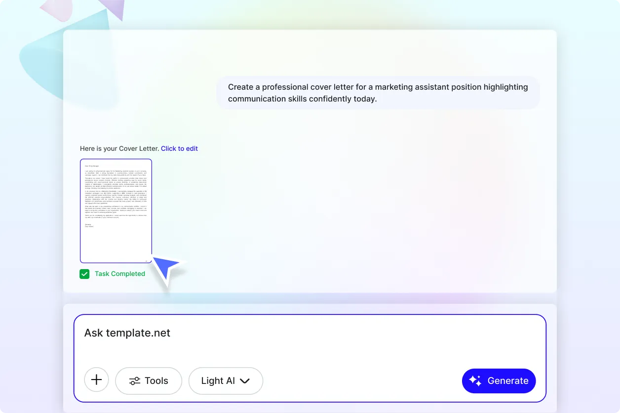 Free AI Cover Letter Generator, AI Cover Letter Maker Online [ No Signup ]